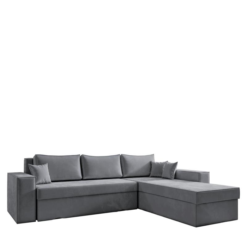 Καναπές Γωνιακός Αναστρέψιμος CAHABON Γκρι 280x210x79cm