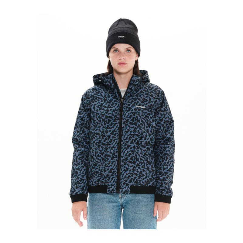 222.EW10.87 EMERSON ΜΠΟΥΦΑΝ ΜΕ ΚΟΥΚΟΥΛΑ RIBBED HOOD - PR309 BLUE