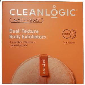 ΣΦΟΥΓΓΑΡΙ CLEANLOGIC BATH - BODY DUAL-TEXTURE BODY EXFOLIATORS 3TMX