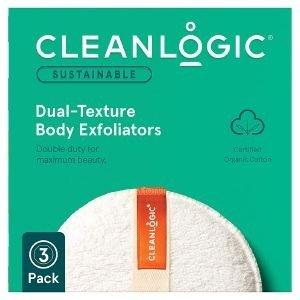 ΣΦΟΥΓΓΑΡΙ CLEANLOGIC SUSTAINABLE DUAL-TEXTURE BODY EXFOLIATORS 3TMX