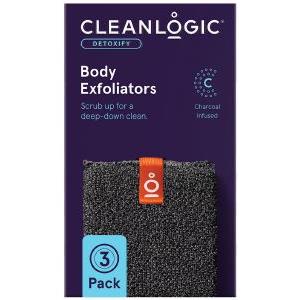 BODY EXFOLIATOR CLEANLOGIC DETOXIFY GREY/BLACK 3TMX