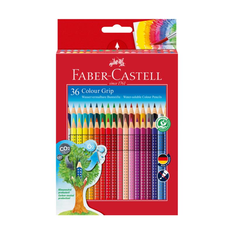 Faber-Castell Ξυλομπογιές Grip Σετ των 36 χρωμάτων - 077112442/