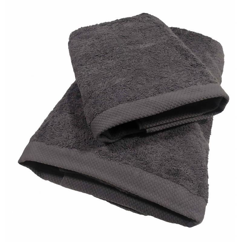 Πετσέτα Σώματος 50x95εκ. Plain Line Grey Cotton (Σετ 6 Τεμάχια) (Ύφασμα: Βαμβάκι 100%, Χρώμα: Γκρι) - OEM - 5201847119992-PLG