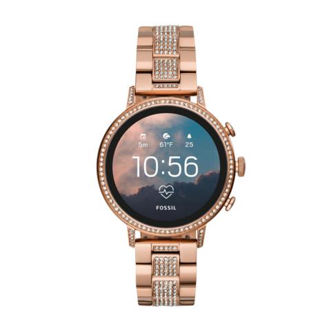 Fossil Gen 4 Venture HR Rose Gold-Tone Stainless Steel