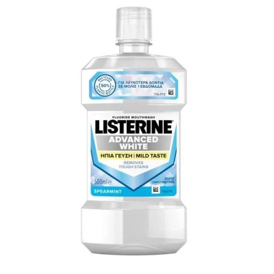 LISTERINE Advanced White Στοματικό Διάλυμα Με Ήπια Γεύση 500ml