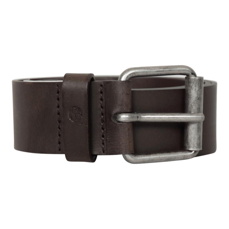 Timberland 40MM RECYCLED LEATHER BELT Καφέ σκούρο