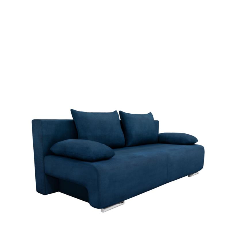 Artelibre Καναπές Κρεβάτι Τριθέσιος GEORGIA Μπλε 194x93x72cm