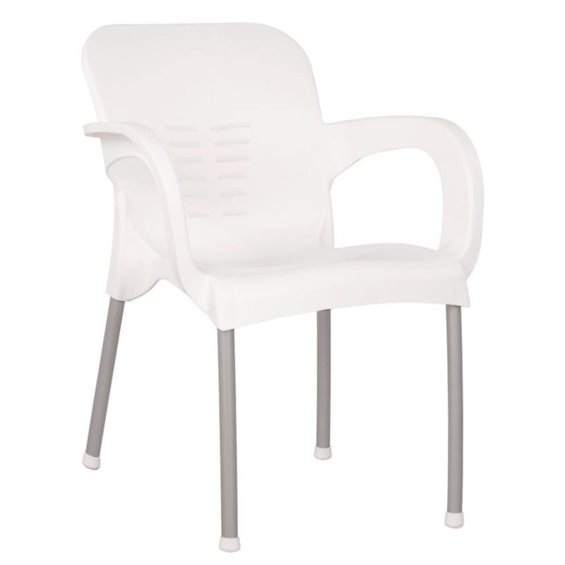 Artelibre Καρέκλα Κήπου Λευκό PP 60x50x80xcm