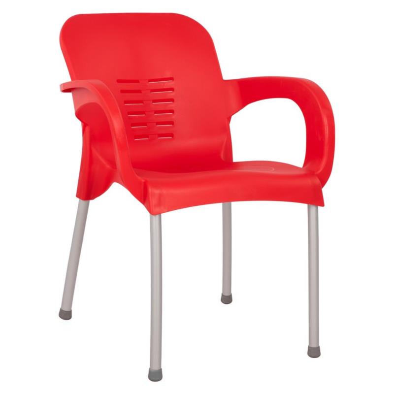 Artelibre Καρέκλα Κήπου Eco Κόκκινο Ανακυκλωμένο PP 60x50x80xcm
