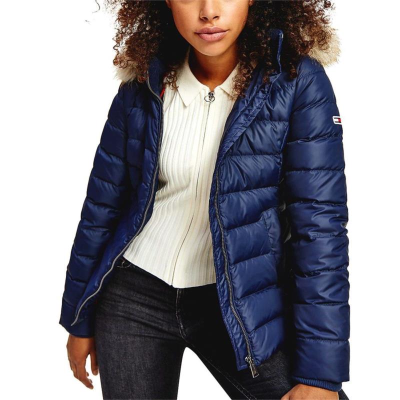 TOMMY JEANS BASIC HOODED DOWN JACKET WOMEN