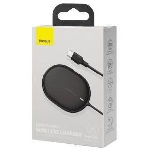BASEUS ULTRA-LIGHT MAGNETIC WIRELESS CHARGER TYPE-C + 1.5M CABLE BLACK