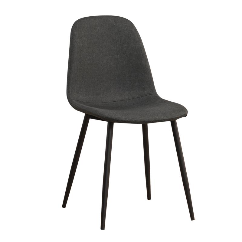 Καρέκλα TOUKAN Σκούρο Γκρι Ύφασμα/Μέταλλο/Ξύλο 44x52x85cm