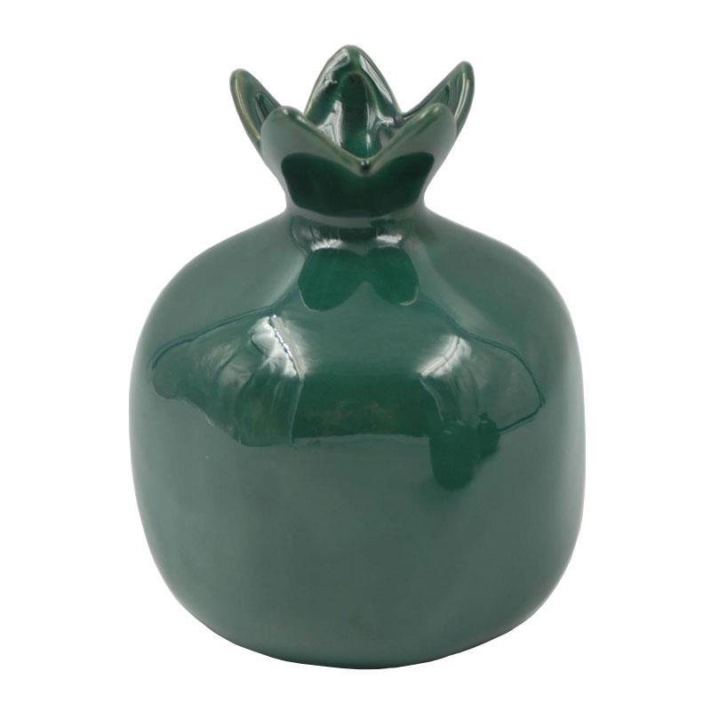 Διακοσμητικό Ρόδι Κεραμικό Πράσινο 14εκ. Royal Art FEX0/06GR (Υλικό: Κεραμικό, Χρώμα: Πράσινο ) - Royal Art Collection - FEX0/06GR