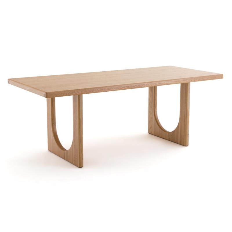 Τραπέζι τραπεζαρίας από μασίφ ξύλο δρυ 6-8 ατόμων Μ90xΠ200xΥ75cm