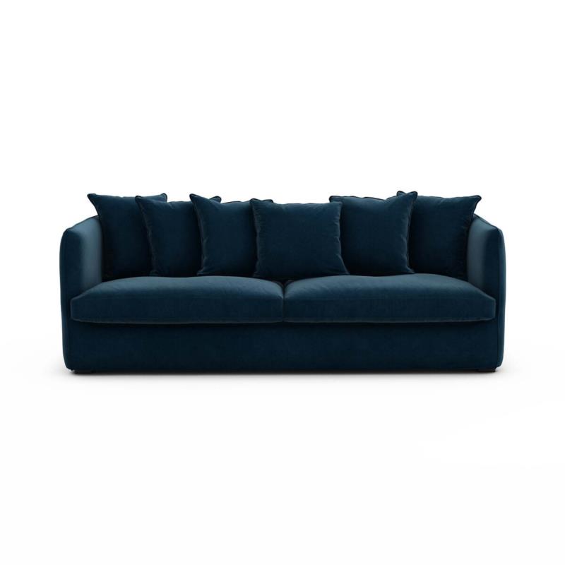 Καναπές από βελούδο Μ95xΠ182xΥ82cm
