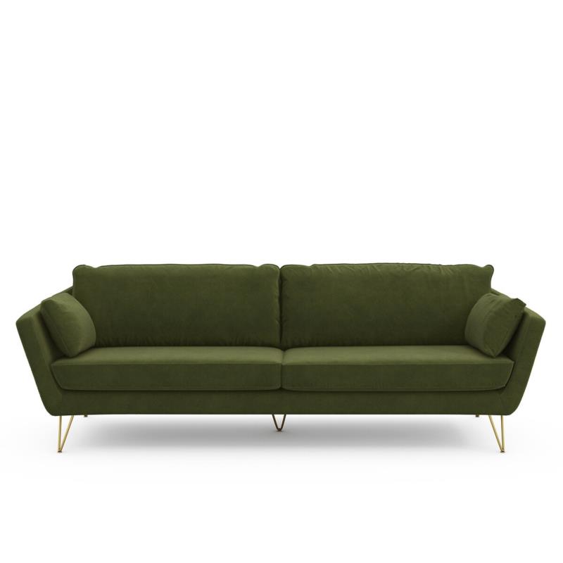 Καναπές από βελούδο 3 Μ87xΠ199xΥ86cm