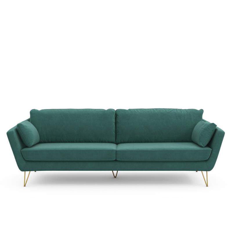 Καναπές από βελούδο 3 Μ87xΠ199xΥ86cm