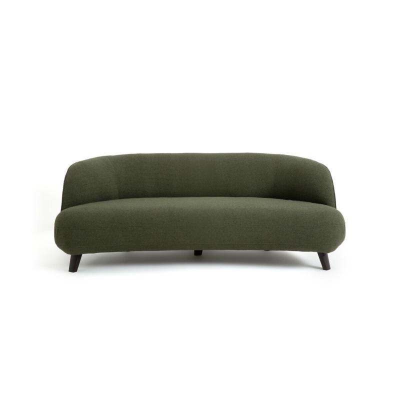 Καναπές με μπουκλέ ταπετσαρία Μ99xΠ200xΥ75cm