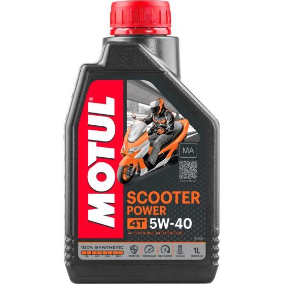 Motul Scooter Power 4T Συνθετικό Λάδι Μοτοσυκλέτας 5W-40 1lt