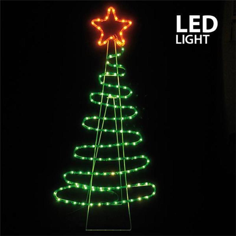 Φωτοσωλήνας LED Δέντρο Με Πρόγραμμα Κόκκινο/Πράσινο Φως Υ112cm IP44