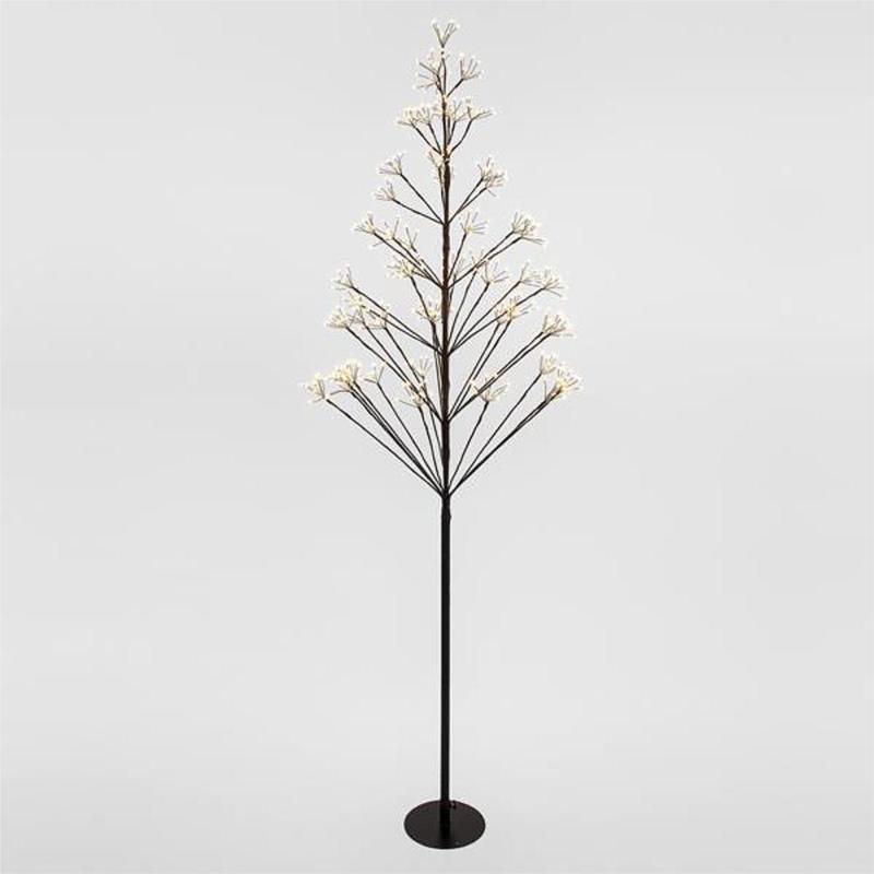 Δέντρο Με 400 Θερμά Λευκά LED Και 250 Flash LED Με Μετασχηματιστή Υ180cm
