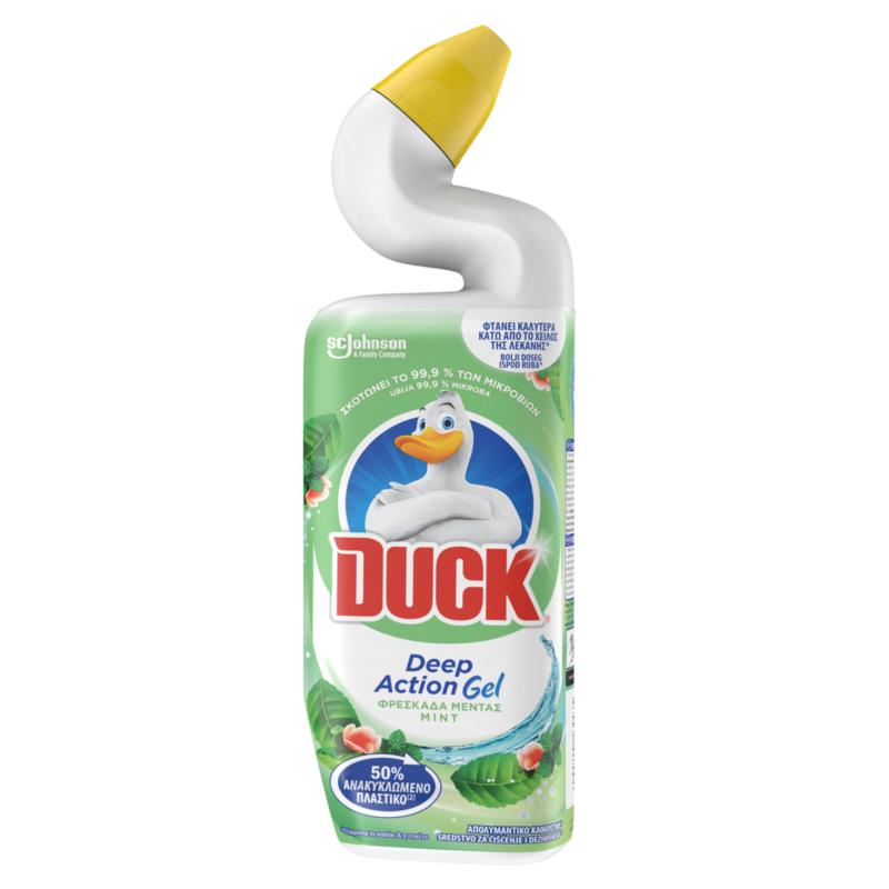 Απολυμαντικό Καθαριστικό Gel για τη Λεκάνη Τουαλέτας Φρεσκάδα Μέντας Duck (750ml)