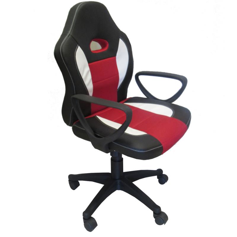Καρέκλα Γραφείου ΔΩPOΘEA Μαύρο/Κόκκινο 58x60x90-100cm