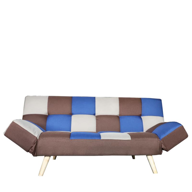 Καναπές Κρεβάτι Τριθέσιος FLO Πολύχρωμο 190x98x90cm VS1835B