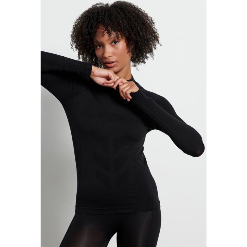 Body Talk - ISOTHERMALW SEAMLESS TSHIRT LS - BLACK