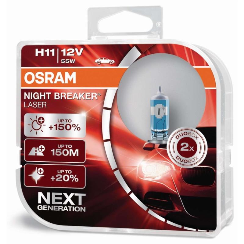 Osram H11 Night Breaker Laser +150% 12V 55W