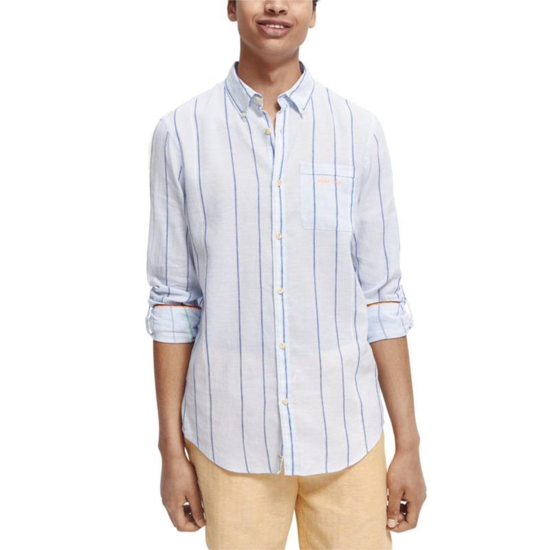 YARN DYED REGULAR FIT SHIRT MEN SCOTCH & SODA