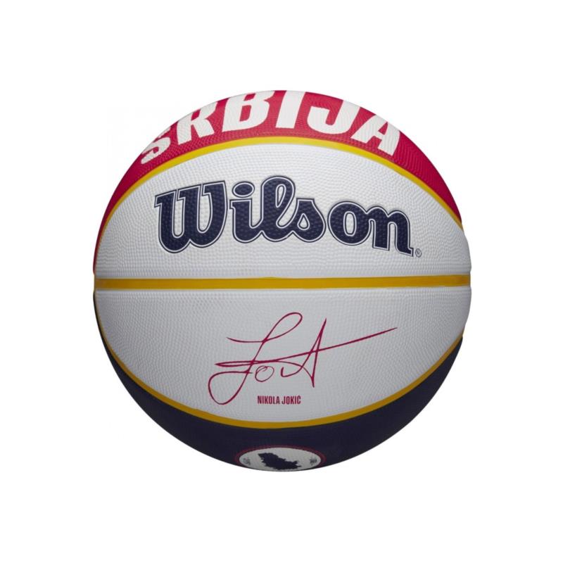 WILSON NBA PLAYER LOCAL BSKT SIZE 7 JOKIC WZ4006701XB7 Λευκό
