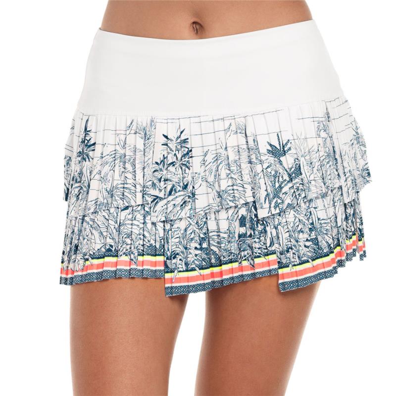 Lucky In Love Palms D'Amour Pleated Women's Tennis Skirt