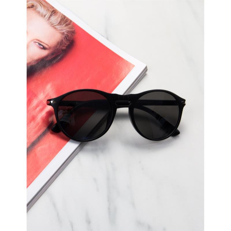 Γυναικεία μαύρα ματ γυαλιά ηλίου κοκκάλινα Luxury S1114M