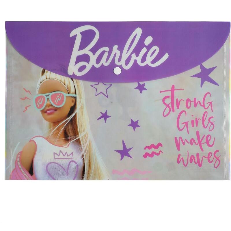 Barbie Φάκελος Κουμπί Α4 PP-1Τμχ (349-68580)