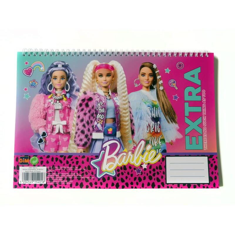 Barbie Μπλοκ Ζωγραφικής Α4 - 30 Φύλλα (349-76413)