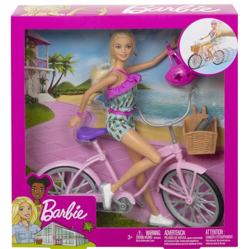Barbie Σετ Ποδήλατο & Κούκλα (FTV96)