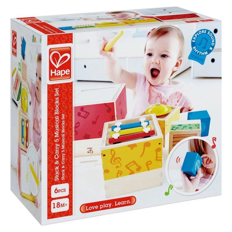 Hape Early Melodies Ξύλινο Stacking Music Set (E0336A)