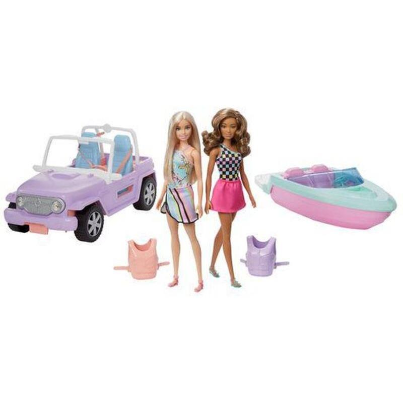 Barbie Σετ 2 Κούκλες-Όχημα & Σκάφος (GXD66)