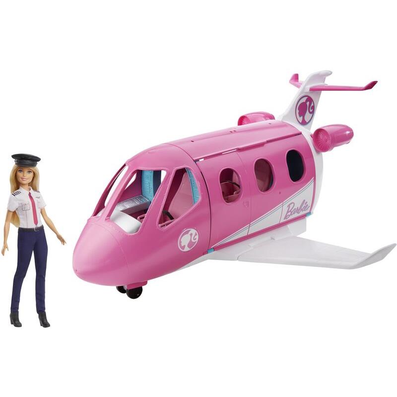 Barbie Αεροπλάνο & Κούκλα Dreamhouse Adventures (GJB33)