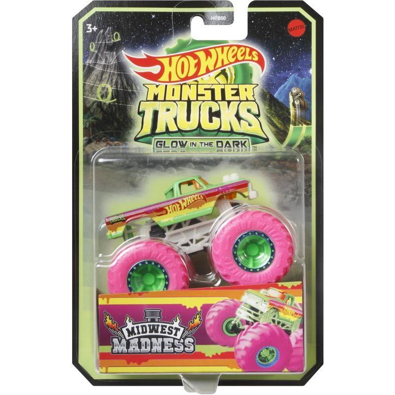 Hot Wheels Monster Trucks Glow-In-The-Dark-6 Σχέδια (HCB50)