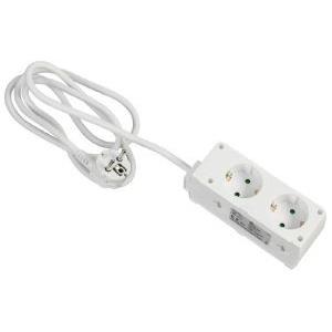 REV 6-WAY MULTIPLE SOCKET BINIPLUS WITH CHILD PROTECTION WHITE