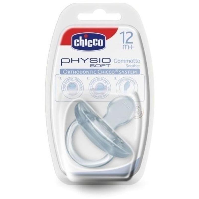 Chicco Πιπίλα Όλο Σιλικόνη Physio Soft 12m+ (01810-00)