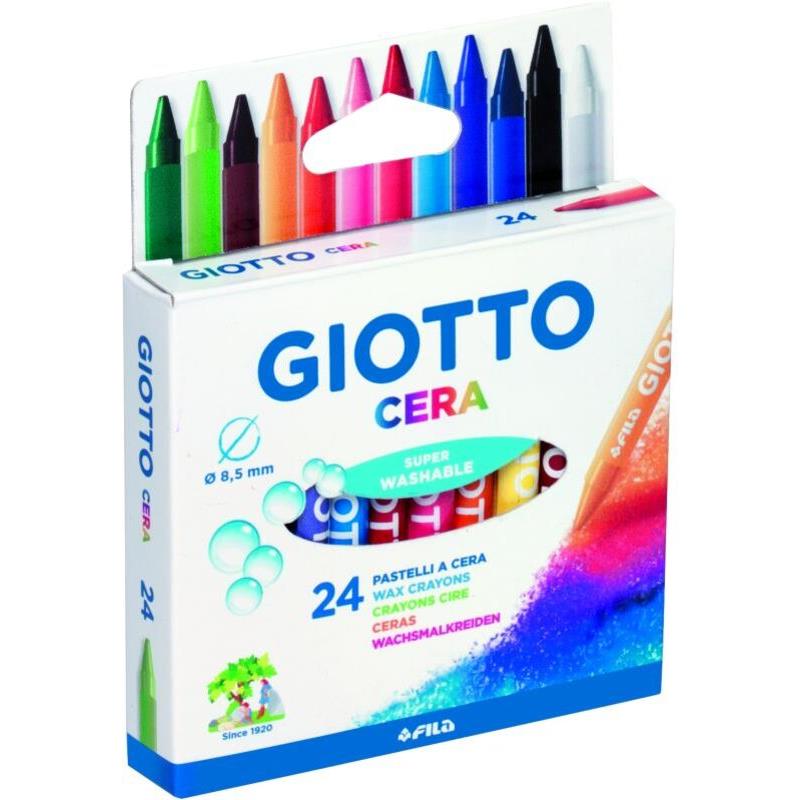 Giotto 24 Κηρομπογιές Cera 9cm (282200)
