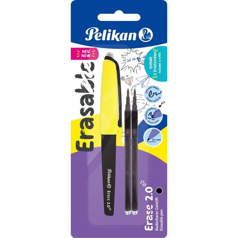 Pelikan Στυλό Gel Erase Μαύρο & 2 Ανταλλακτικά (9584954)