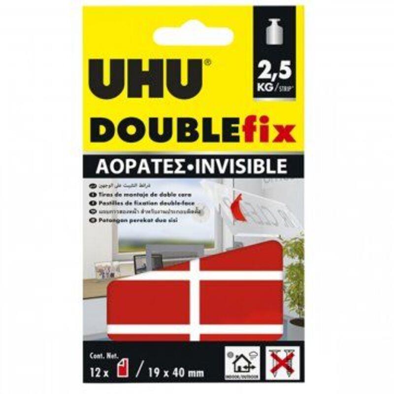 UHU Double Fix-Αυτοκόλλητα Διπλής Όψης (7000833)
