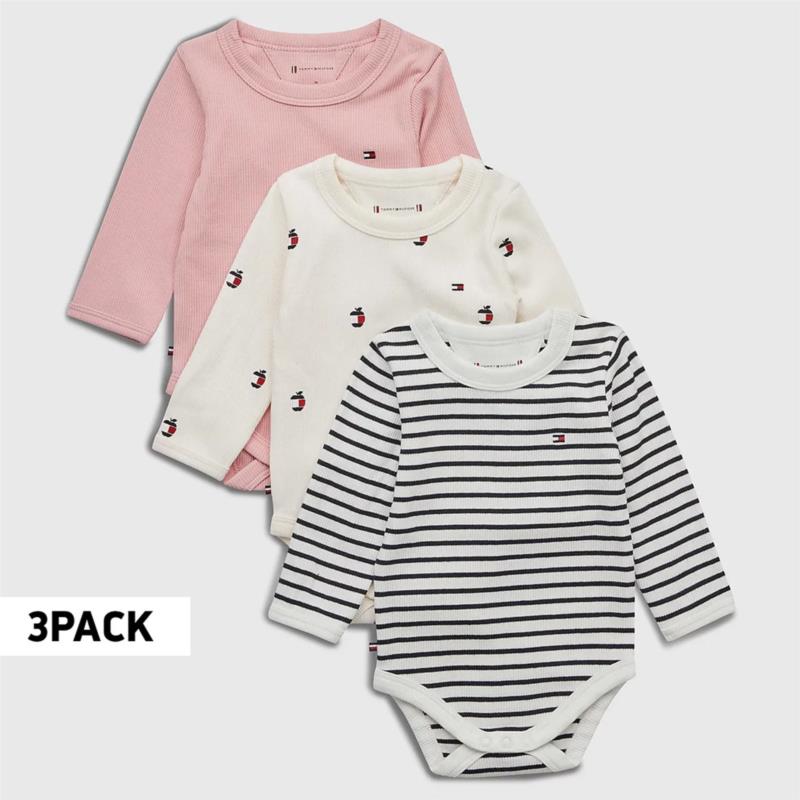Tommy Jeans Baby Body 3-Pack Βρεφικά Κορμάκια (9000138129_61855)