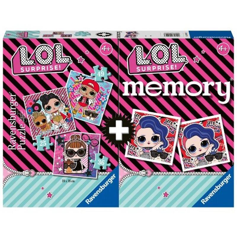 Memory + 3 Παζλ L.O.L Surprise (20549)