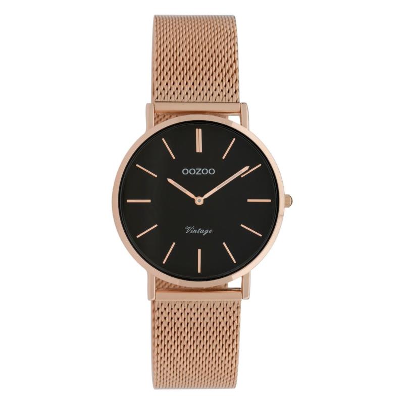 OOZOO Vintage - C9927, Rose Gold case with Metal Strap