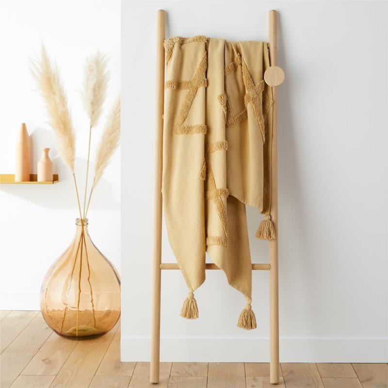 Βαμβακερό ριχτάρι με tufted μοτίβα 130x170 cm